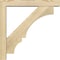 Ekena Millwork Balboa Block Rough Sawn Bracket w/ Offset Brace, Douglas Fir, 4"W x 20"D x 20"H BKT0402X20X20BOA05RDF - alternate 3